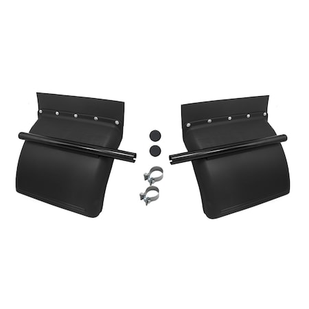 Betts Spring Fender, Quarter, Standard Mount, Poly, Without Mounts, With Pa Top Flaps, Tube Clamps, PK2 PS211PA2